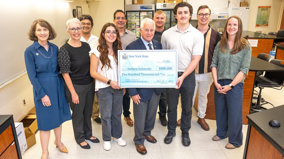 Charles Lavine biology lab upgrade