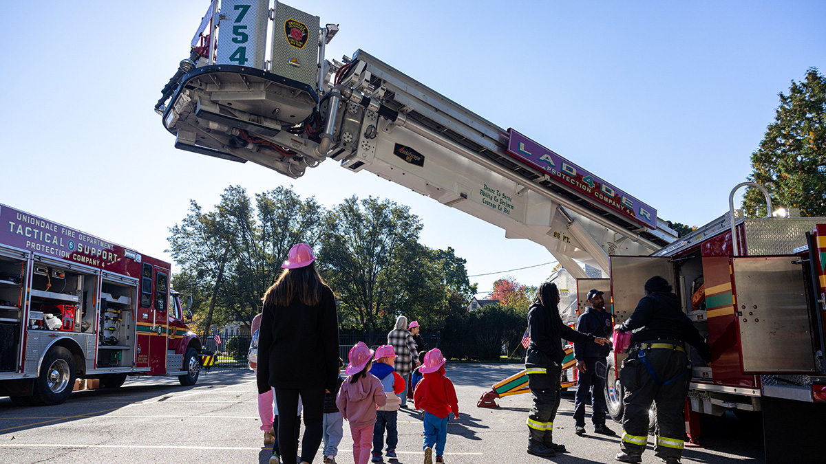 Firefighters Bring Safety Lessons to Life at Hofstra’s Child Care Institute | News